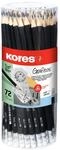 Kores&reg; Dreikant-Bleistifte &bdquo;Grafitos&ldquo;, 72 St&uuml;ck