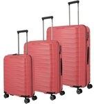 Travelite Mooby 4 Rollen Kofferset 3-teilig lila TAS014149