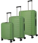 Travelite Mooby 4 Rollen Kofferset 3-teilig gr&uuml;n TAS014151