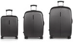 Gabol Paradise XP 4 Rollen Kofferset 3-teilig mit Dehnfalte grau 123301-016