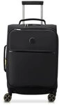 Delsey Paris Turenne Soft 4 Rollen Kabinentrolley 55 cm mit Dehnfalte schwarz