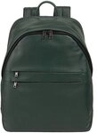 DuDu New York Daypack Leder 41 cm Laptopfach gr&uuml;n TAS041017