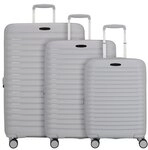 d & n d&n Travel Line 4500 4 Rollen Kofferset 3-teilig mit Dehnfalte grau...
