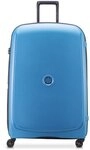 Delsey Paris Belmont Plus 4 Rollen Trolley XL 83 cm mit Dehnfalte blau TAS012229