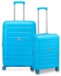 MODO by Roncato Starlight 3.0 4 Rollen Kofferset 2-teilig mit Dehnfalte blau