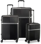 Roncato Airglam 4 Rollen Kofferset 3-teilig mit Dehnfalte schwarz TAS028518