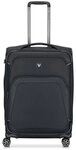 Roncato Gateway 4 Rollen Trolley M 66 cm mit Dehnfalte schwarz TAS050096