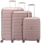 Roncato Relife 4 Rollen Kofferset 3-teilig mit Dehnfalte ros&eacute;gold TAS050052
