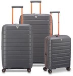 Roncato B-Flying Move 4 Rollen Kofferset 3-teilig mit Dehnfalte grau TAS050060