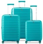 Roncato B-Flying Move 4 Rollen Kofferset 3-teilig mit Dehnfalte gr&uuml;n TAS074725