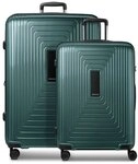 Redolz Essentials 14 4 Rollen Kofferset 2-teilig mit Dehnfalte gr&uuml;n TAS071581
