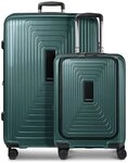 Redolz Essentials 14 4-Rollen Kofferset 2 tlg. Laptopfach mit Dehnfalte gr&uuml;n