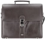 Alassio Monaco Aktentasche Leder 38 cm Laptopfach braun 47022