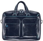Piquadro Blue Square Aktentasche III Leder 39 cm Laptopfach blau CA2849B2-BLU2