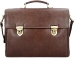 Picard Toscana Aktentasche Leder 42 cm Laptopfach braun 8787-094