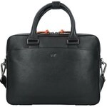Braun B&uuml;ffel Novara Aktentasche Leder 38 cm Laptopfach schwarz 26365-808-010