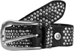 b.belt Nieteng&uuml;rtel Leder 90 cm schwarz BB0225L03-90-790
