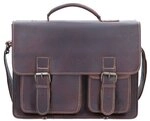 Greenburry Aktentasche Leder 39 cm braun 1128-NB-25