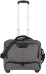 Dermata 2 Rollen Businesstrolley 44 cm Laptopfach grau D3456CV-grau