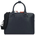 Braun B&uuml;ffel Novara Aktentasche Leder 38 cm Laptopfach blau 26365-808-040