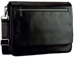Leonhard Heyden Montreal Messenger Leder 36 cm schwarz 907217-8