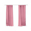 Vorhang mit Kräuselband | verdunkelnd 140 x 245cm, rosa | 1er Pack | VICTORIA M