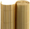 PVC Sichtschutzmatte | 180x1000 cm (2-teilig), bambus | JAROLIFT Sichtschutz /