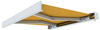 Kassettenmarkise Line | 4,5x3 m | Stoff: gelb, Uni | Gestell: weiß | paramondo