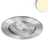 ISOLED LED Einbauleuchte Slim68 Alu gebürstet, rund, 9W, warmweiß, dimmbar