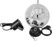 EUROLITE Spiegelkugelset 20cm mit LED Spot
