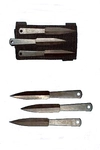 Wurfmesser mit Unterarmholster