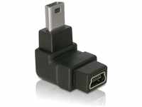 Delock 65097, Delock 65097 - Adapter USB-B mini 5 Pin Stecker zu Buchse 90°gewinkelt