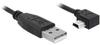Delock 82680, Delock Kabel USB-A Stecker > USB mini-B Stecker gewinkelt 90° links