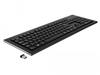 Delock 12671, Delock USB Tastatur 2,4 GHz kabellos schwarz