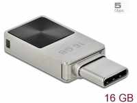 Delock 54082, Delock Mini USB 3.2 Gen 1 USB-C Speicherstick 16 GB - Metallgehäuse