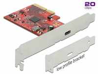 Delock 89035, Delock 89035 - PCI Express x4 Karte zu 1 x extern USB3.2-C Buchse - 3 A