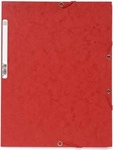 Exacompta Einschlagmappe, Manilakarton, 400 g/m&sup2;, Eckspanngummi, A4, 24 x 32 cm, rot
