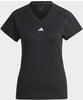 adidas AEROREADY TRAIN ESSENTIALS MINIMAL BRANDING V-NECK Damen Trainingsshirt