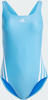 adidas 3 Streifen SWIMSUIT Damen Badeanzug hellblau/weiß - 36