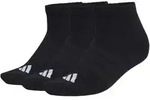 adidas Cushioned Essentials Low Cut 3 PAAR gepolsterte Socken schwarz - XL