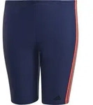 adidas Swim Jammer 3-Streifen Kinder Badehose dunkelblau/orange - 116