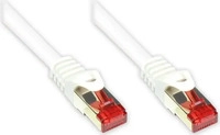 Patchkabel, Cat. 6, S/FTP, PiMF, PVC, 250MHz, wei&szlig;, 0,5m, Good Connections