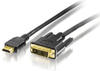 Equip 119322, Equip Adapterkabel - Single Link - HDMI männlich zu DVI-D männlich