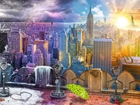 Ravensburger New York im Winter und Sommer (1.500 Teile)