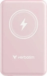 Verbatim 32243, VERBATIM Powerbank Charge 'n' Go, Magnetisch, 5000 mAh, USB-C, Rosa