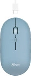 Trust 24126, TRUST Maus PUCK, kabellos, USB, blau, Bluetooth