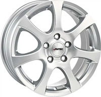 Autec Typ Z - Zenit brillantsilber 5.5x14 ET35 - LK5/100 ML57.1 Alufelge silber