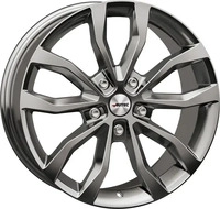 Autec Typ U - Uteca titansilber 8x18 ET45 - LK5/108 ML70 Alufelge silber