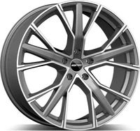GMP Gunner silver 8x18 ET35 - LK5/112 ML66.5 Alufelge silber