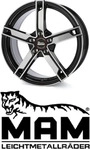 MAM W4 matt grey 6.5x16 ET48 - LK5/112 ML66.6 Alufelge grau